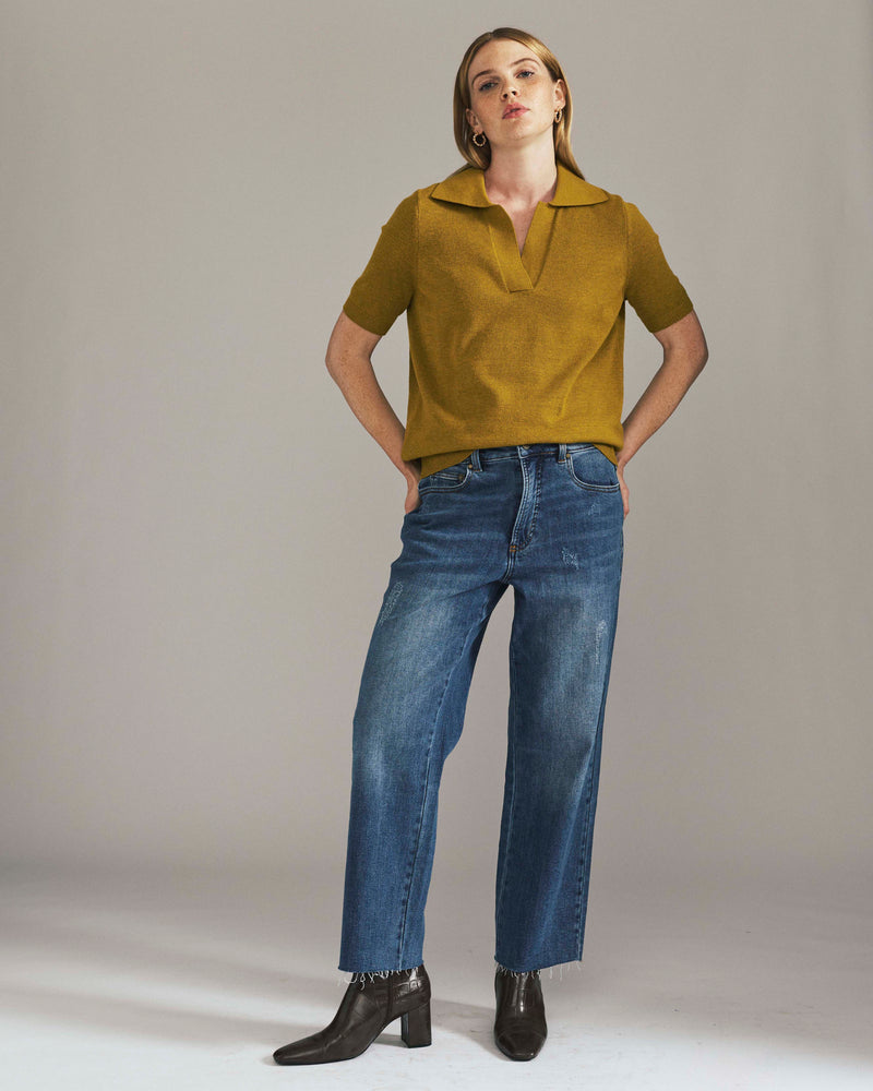 Etta High Rise Straight Leg Jeans 31 Inch - Camden Blue | Plus Size & Straight Size Women's Fashion | Universal Standard