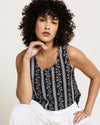 Cooling Stretch Cupro Tank - Florentine Print | Plus Size & Straight Size Women's Fashion | Universal Standard