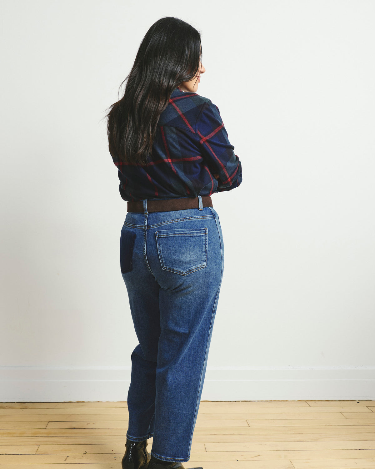 Dakota Twisted Leg Jeans - Woodstock Indigo
