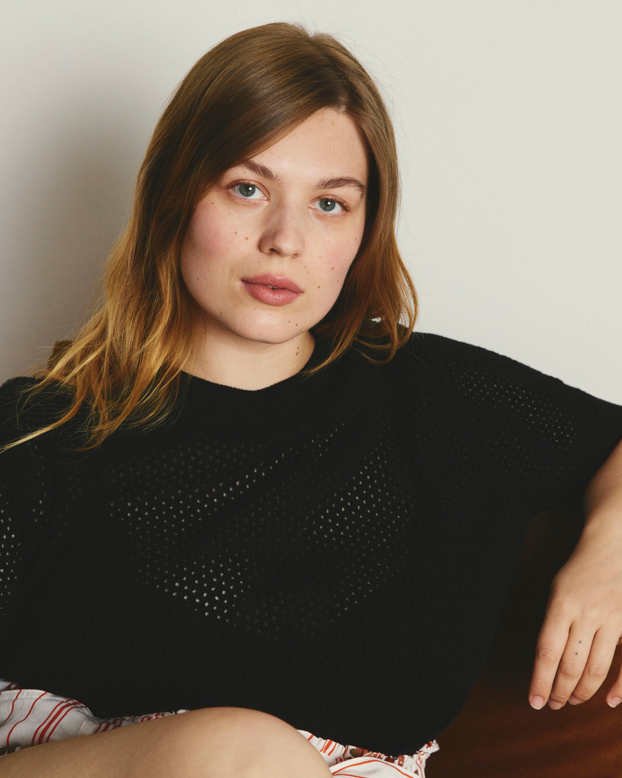 Rosie Pointelle Sweater Top - Black | Plus Size & Straight Size Women's Fashion | Universal Standard