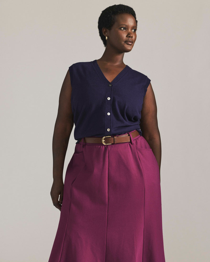 Carla Ponte Skirt - Plum Caspia | Plus Size & Straight Size Women's Fashion | Universal Standard