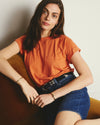 Light-As-Air Boy Tee - Italian Orange | Plus Size & Straight Size Women's Fashion | Universal Standard