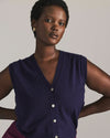 Savvy Fine Knit Cardigan Vest - Supernova | Plus Size & Straight Size Women's Fashion | Universal Standard