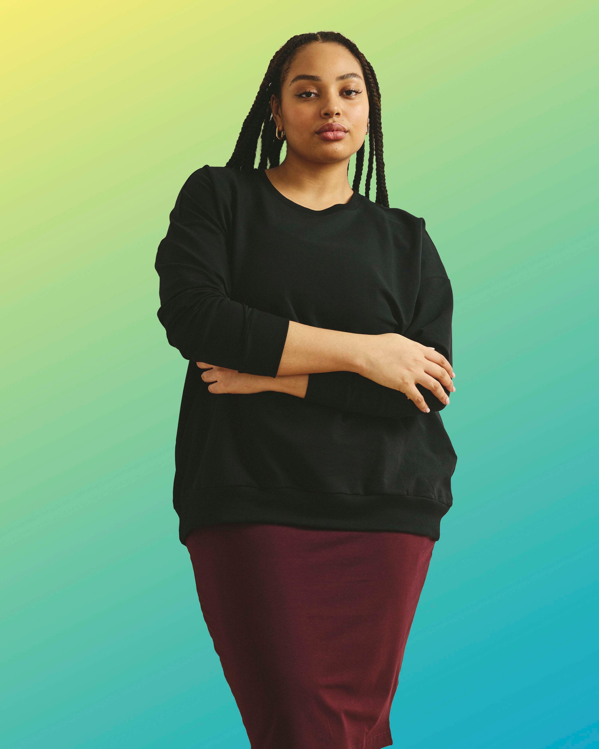 Lauren Classic Sweatshirt - Black | Plus Size & Straight Size Women's Fashion | Universal Standard