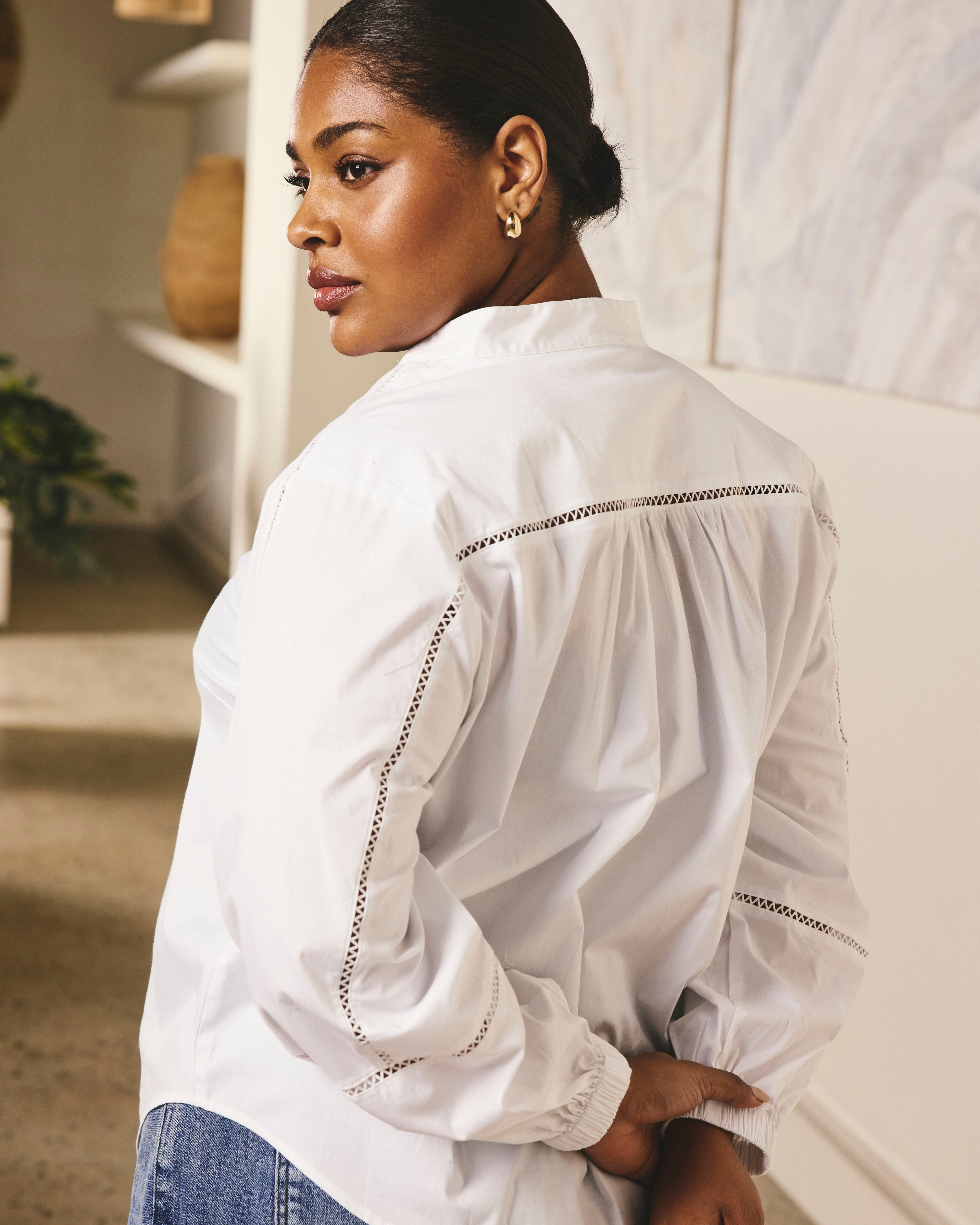 トップス BUNON sailor blouse white BUNON｜Back Button Sailor Blouse - kasi-friendly | ONLINE STORE