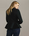 Kenton Peplum Ponte Blazer - Black | Plus Size & Straight Size Women's Fashion | Universal Standard