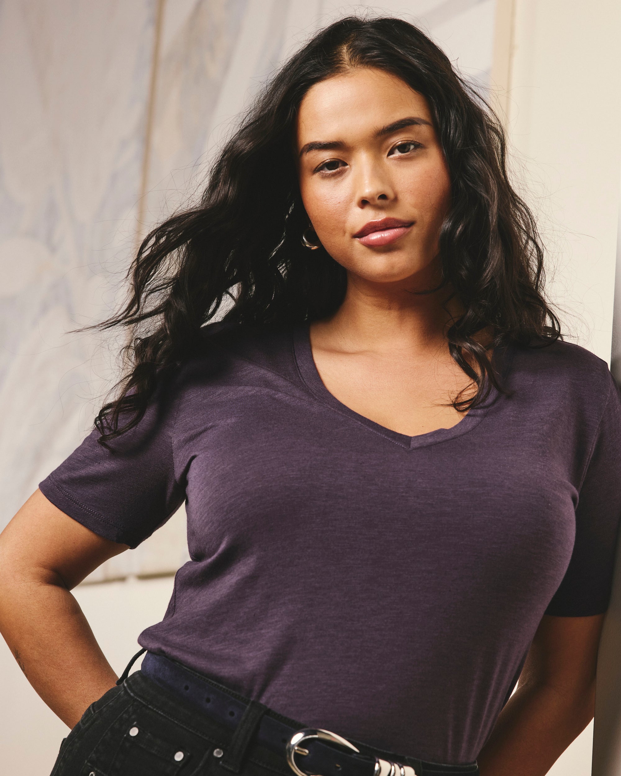 Light-As-Air V Rex - Purple Jewel | Plus Size & Straight Size Women's Fashion | Universal Standard