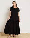 Alida Draped Liquid Jersey Top - Black | Plus Size & Straight Size Women's Fashion | Universal Standard