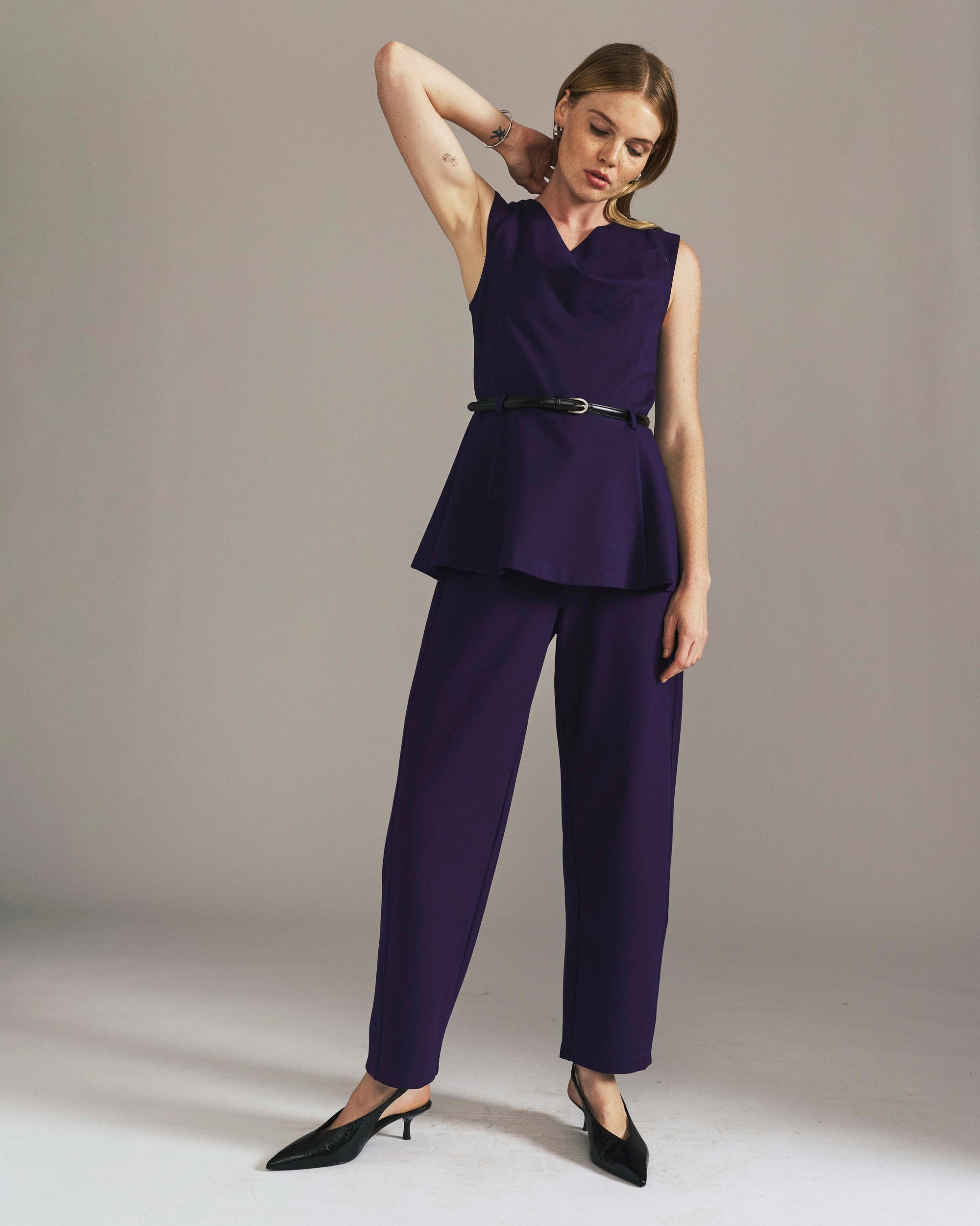 Audrey Relaxed Uniform Ponte Workpant - Supernova | Plus Size & Straight Size Women's Fashion | Universal Standard