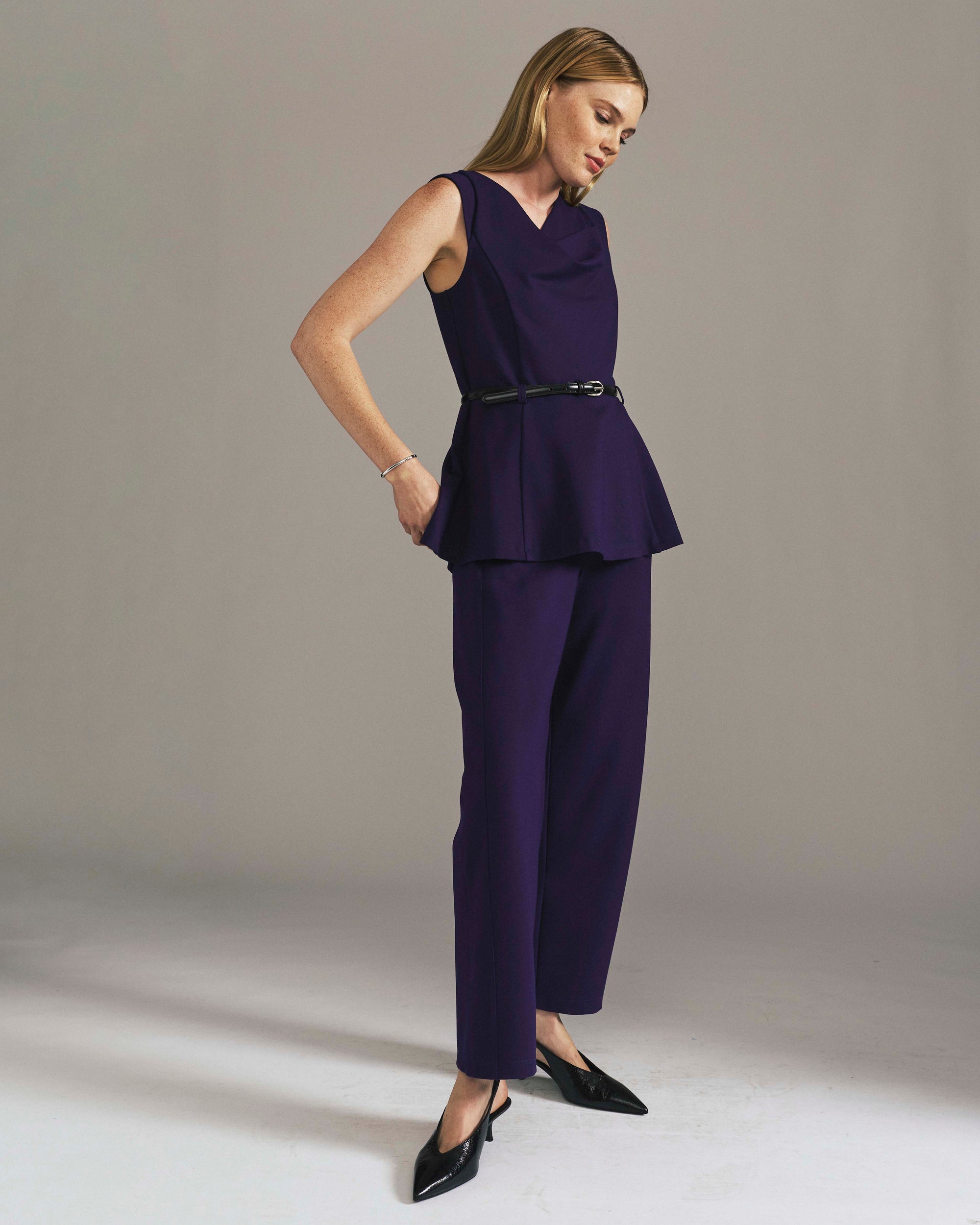 Audrey Relaxed Uniform Ponte Workpant - Supernova | Plus Size & Straight Size Women's Fashion | Universal Standard