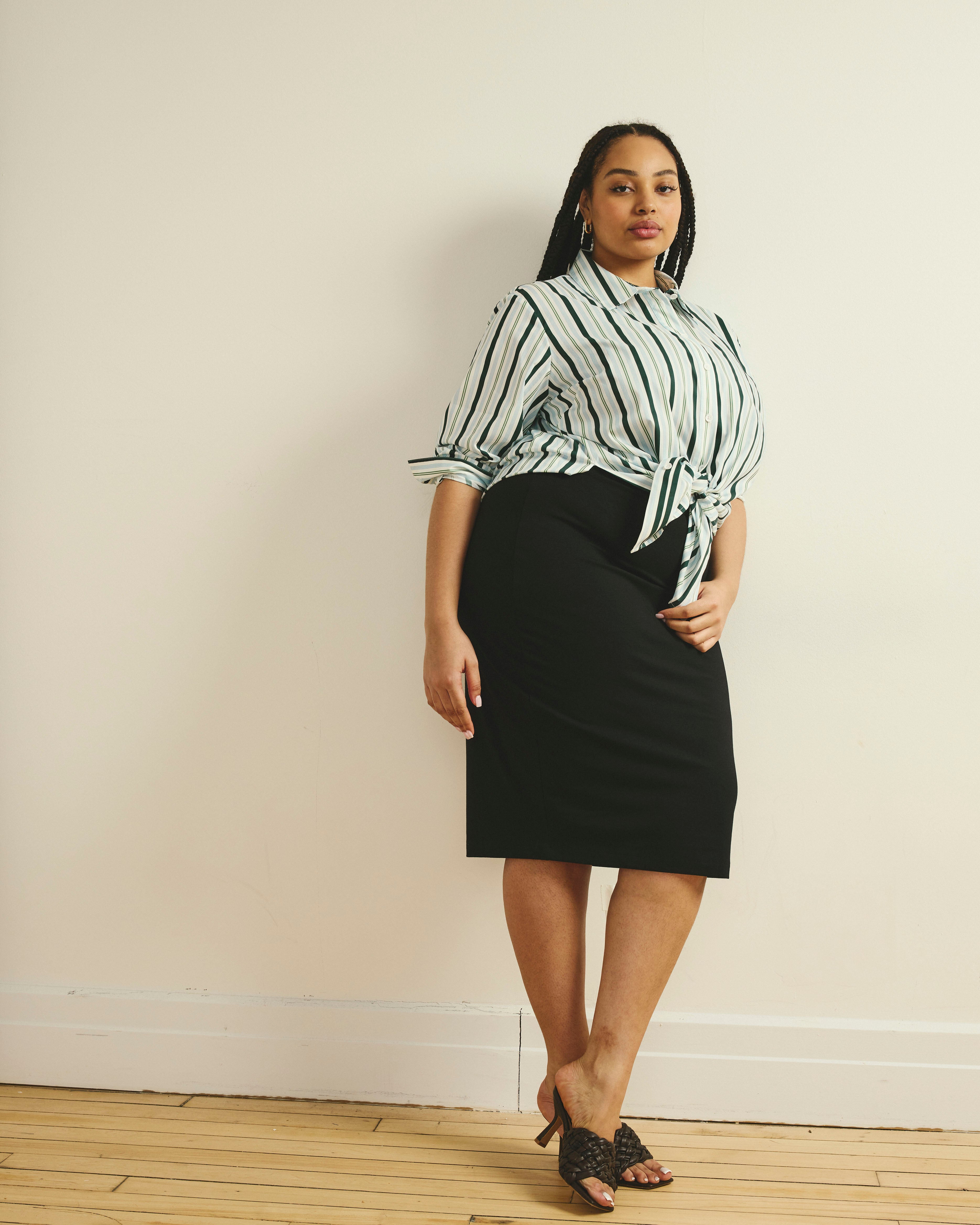 【週末限定】クラネ HIGH WAIST STRAIGHT SKIRT BLK Danube Jersey Skirt - Black – Universal Standard
