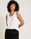 Cooling Stretch Cupro Tank - White | Plus Size & Straight Size Women's Fashion | Universal Standard