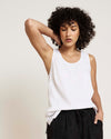 Cooling Stretch Cupro Tank - White | Plus Size & Straight Size Women's Fashion | Universal Standard