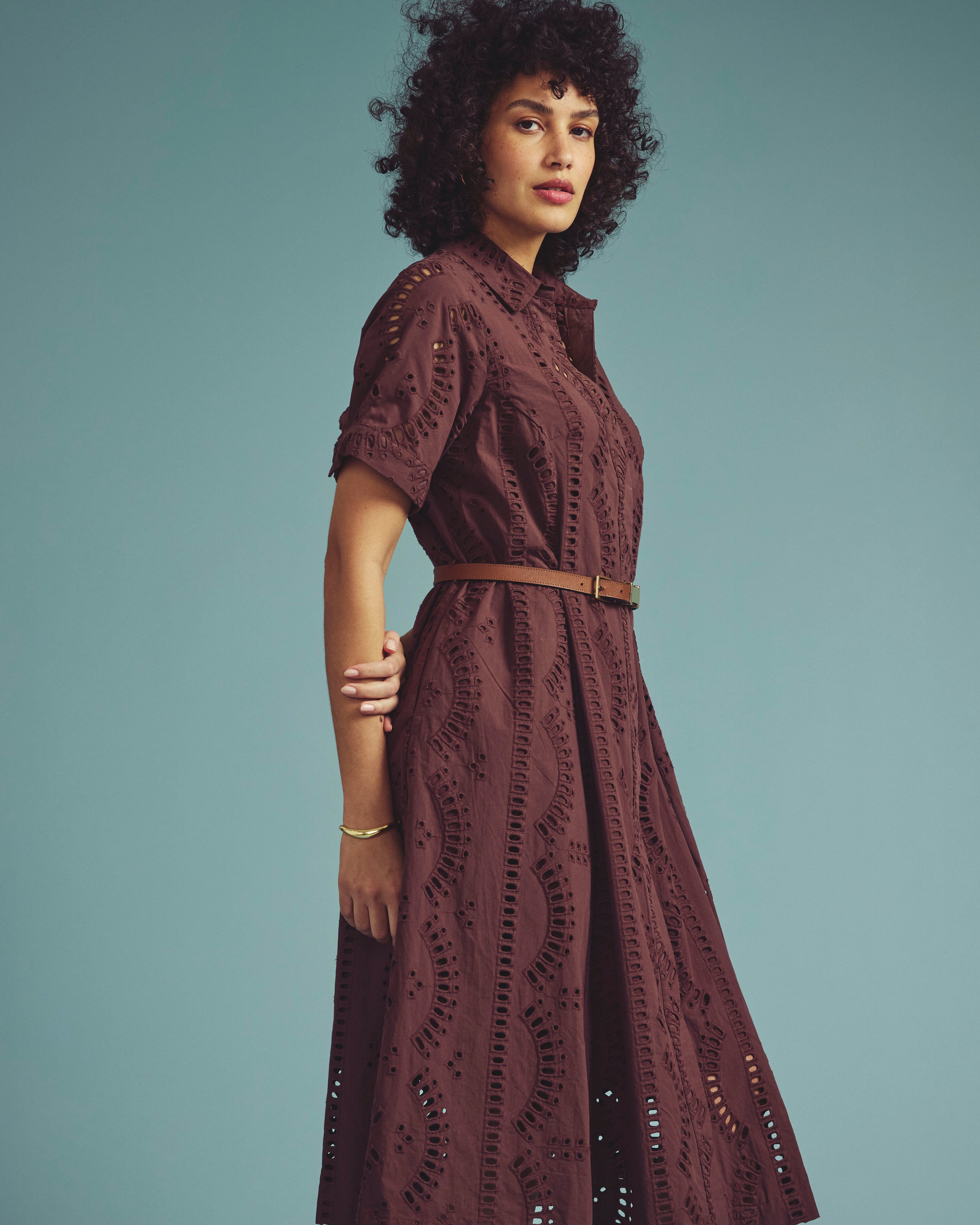 Tina Cotton Poplin Shirtdress - Peppercorn – Universal Standard