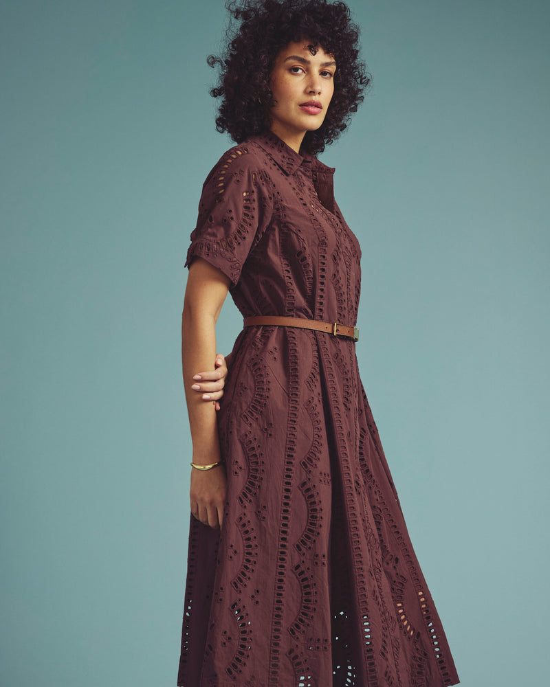 Tina Cotton Poplin Shirtdress - Peppercorn | Plus Size & Straight Size Women's Fashion | Universal Standard