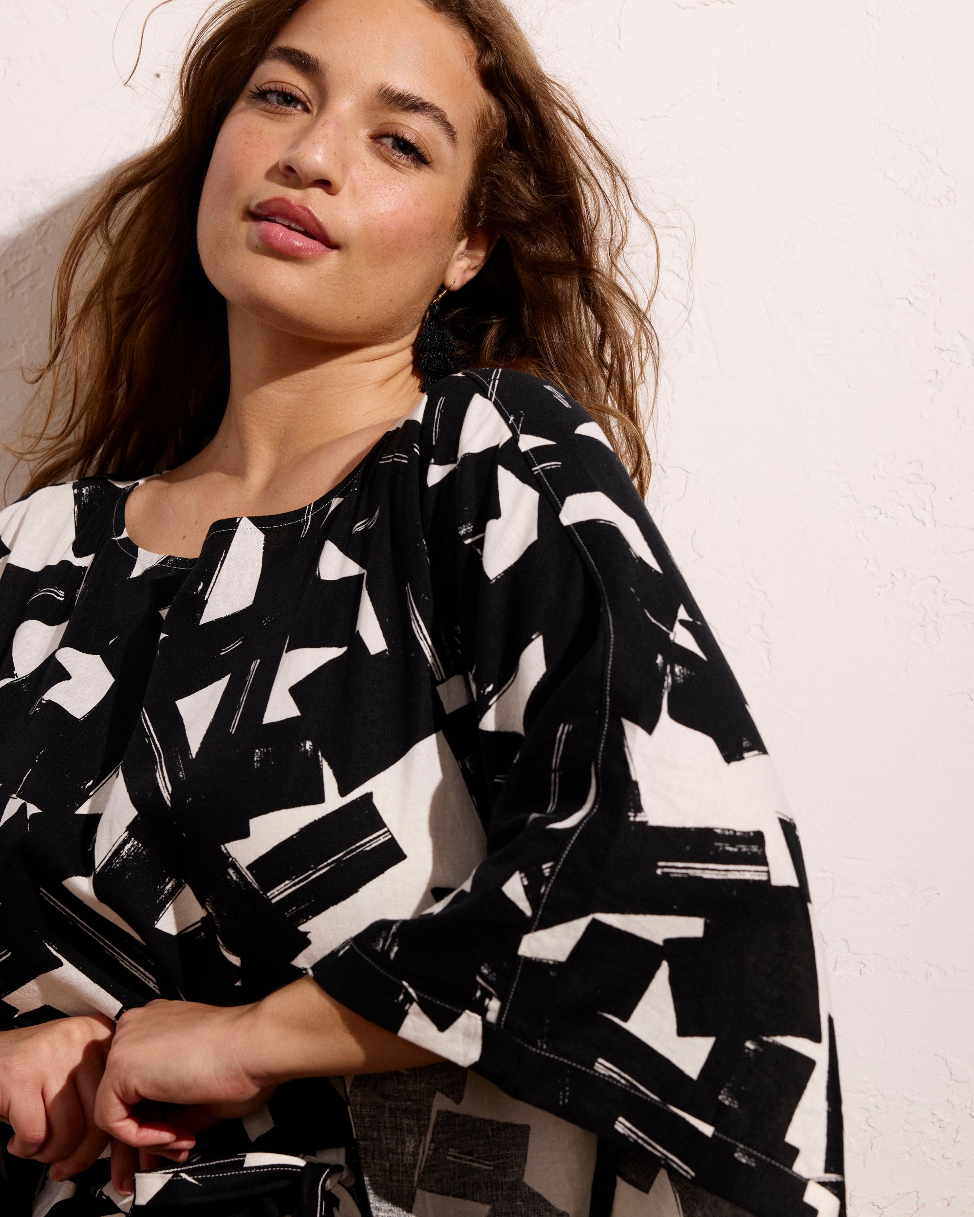 Lio Linen Dress - / Santiago Print- Size2XS - by Universal Standard Lio Linen Dress - / Santiago Print- Size2XS - by Universal Standard