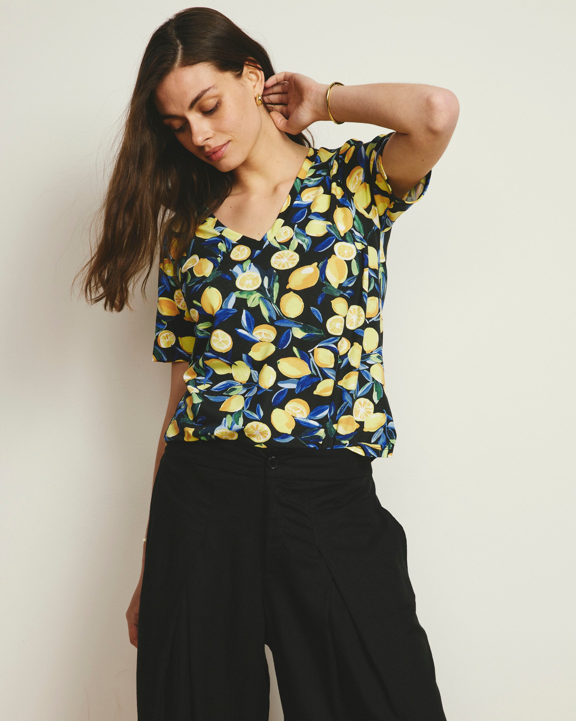 V Rex - Black Limoncello Print | Plus Size & Straight Size Women's Fashion | Universal Standard
