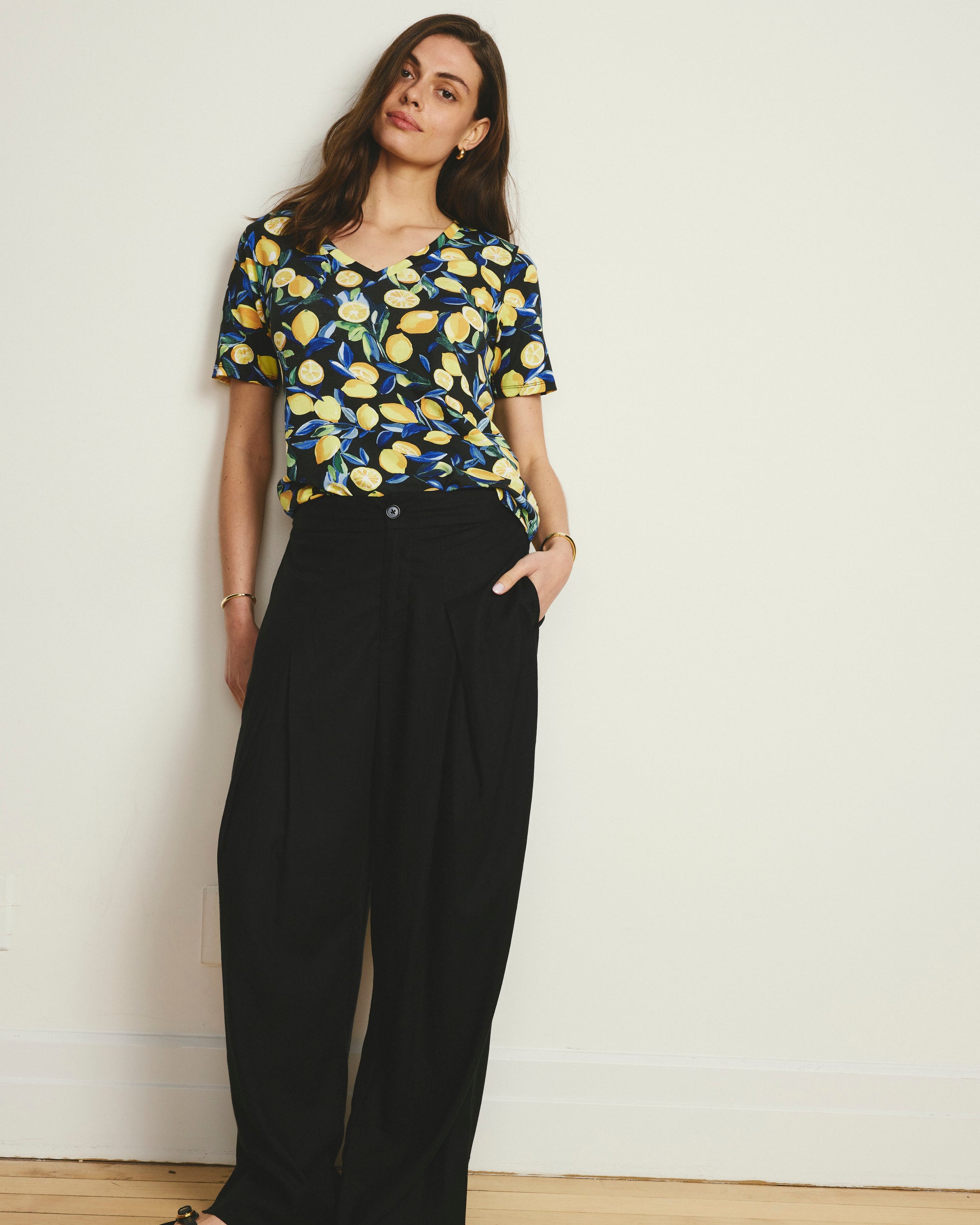V Rex - Black Limoncello Print | Plus Size & Straight Size Women's Fashion | Universal Standard