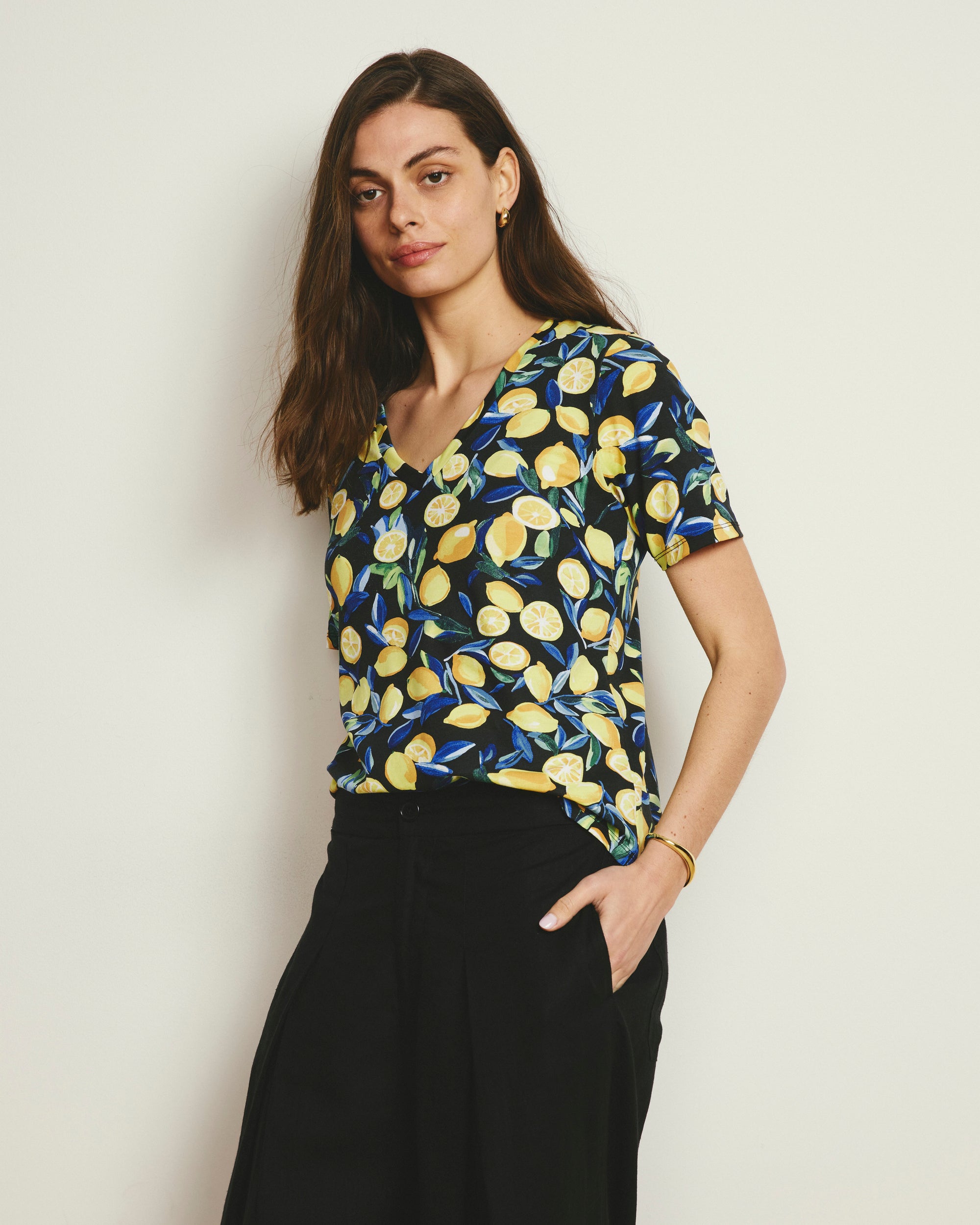V Rex - Black Limoncello Print | Plus Size & Straight Size Women's Fashion | Universal Standard