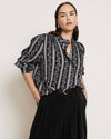 Endora Stretch Cupro Blouse - Florentine Print | Plus Size & Straight Size Women's Fashion | Universal Standard