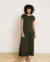 Alida Draped Liquid Jersey Top - Coratina Green | Plus Size & Straight Size Women's Fashion | Universal Standard