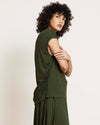 Alida Draped Liquid Jersey Top - Coratina Green | Plus Size & Straight Size Women's Fashion | Universal Standard