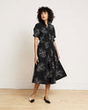 Tina Stretch Poplin Shirtdress - Hibiscus Embroidery | Plus Size & Straight Size Women's Fashion | Universal Standard