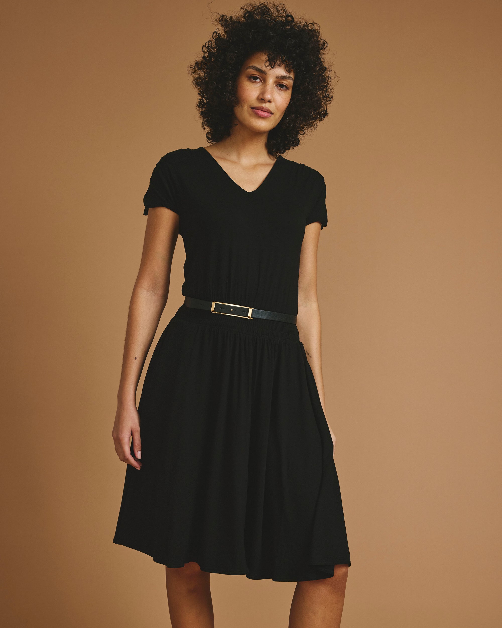 Minetta Liquid Jersey Dress - / Black- Size3XS - by Universal Standard Minetta Liquid Jersey Dress - / Black- Size3XS - by Universal Standard