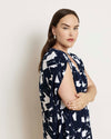 Kris Divine Jersey Kaftan - Navy Santiago Print | Plus Size & Straight Size Women's Fashion | Universal Standard