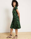 Minetta Liquid Jersey Dress - Green Sgrafitto Print | Plus Size & Straight Size Women's Fashion | Universal Standard