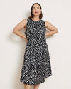 Pearl Divine Jersey Dress - Black Bosco Print | Plus Size & Straight Size Women's Fashion | Universal Standard