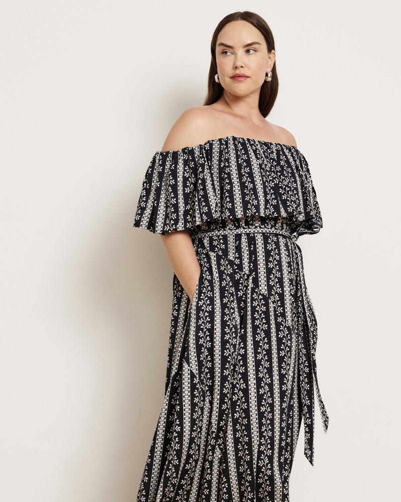 Lisbon Convertible Stretch Cupro Maxi Dress - Florentine Print | Plus Size & Straight Size Women's Fashion | Universal Standard
