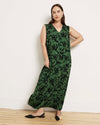 Claremont Liquid Jersey Sheath Dress - Green Sgrafitto Print | Plus Size & Straight Size Women's Fashion | Universal Standard