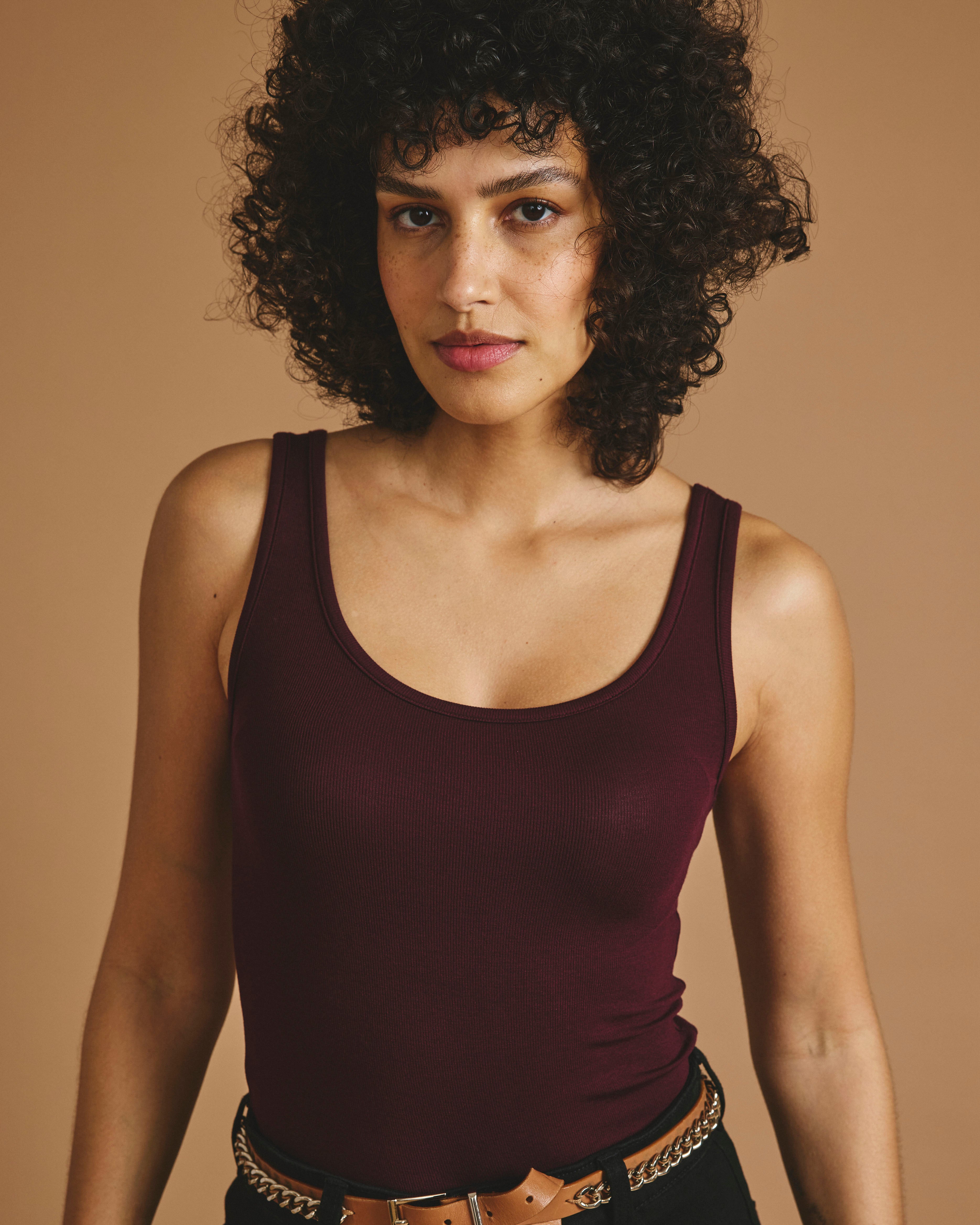 Cloud Rib Tank - Black Cherry – Universal Standard