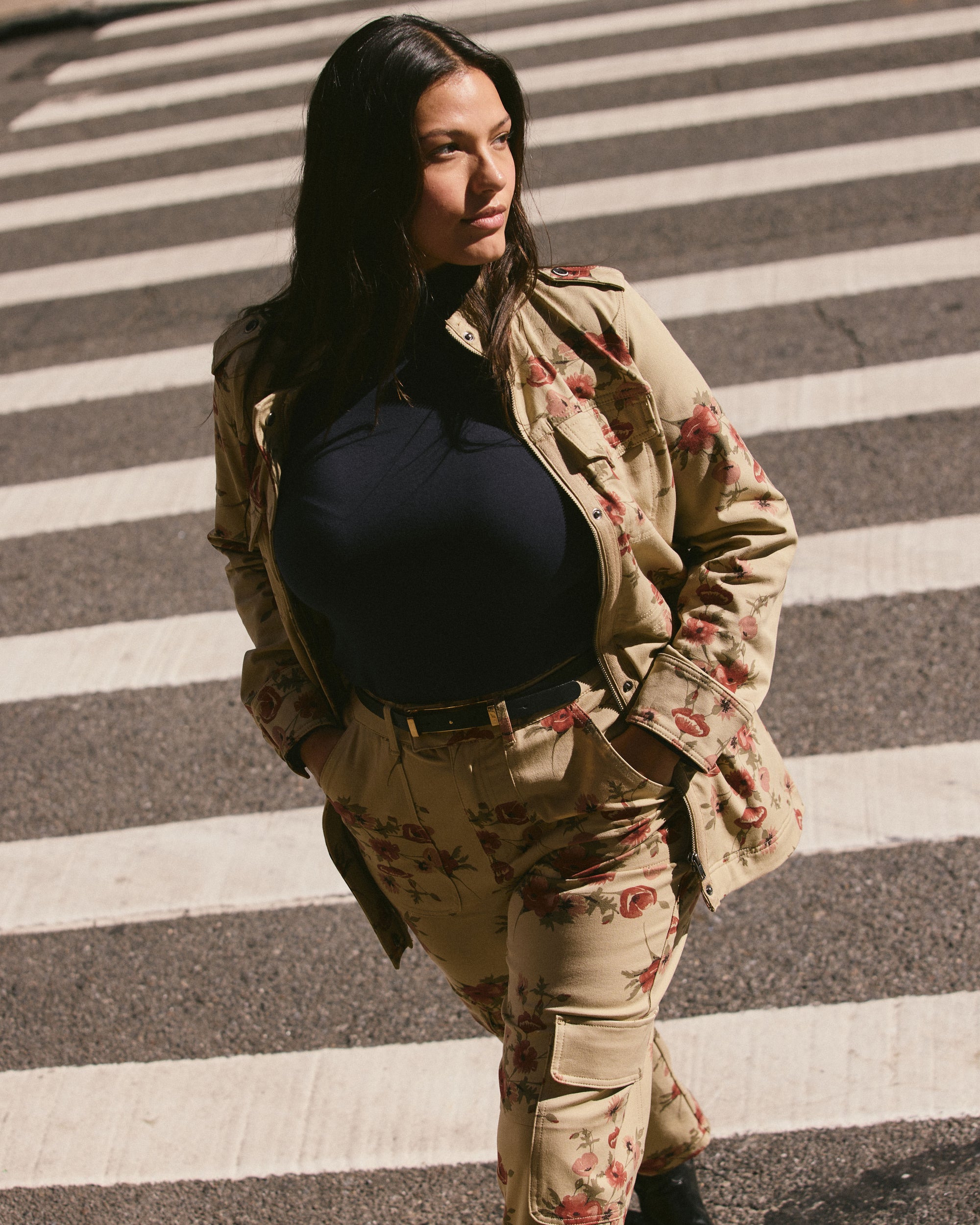 Vineyard Stretch Cotton Twill Jacket - Wild Flower Bouquet Print