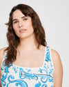 Square Neck Tank Top - Blue Majolica Print | Plus Size & Straight Size Women's Fashion | Universal Standard