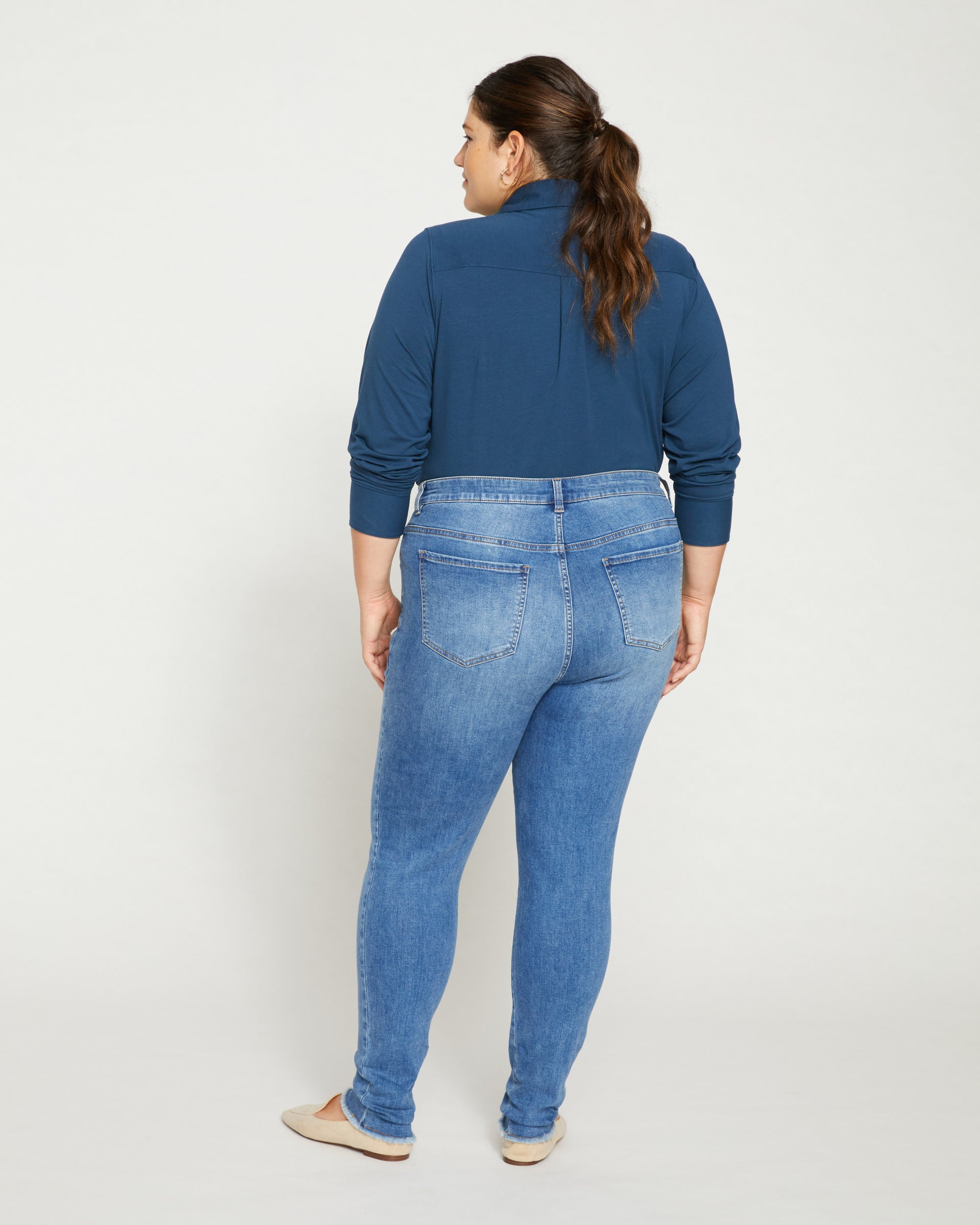Seine High Rise Skinny Jeans 30 Inch - Bright Indigo