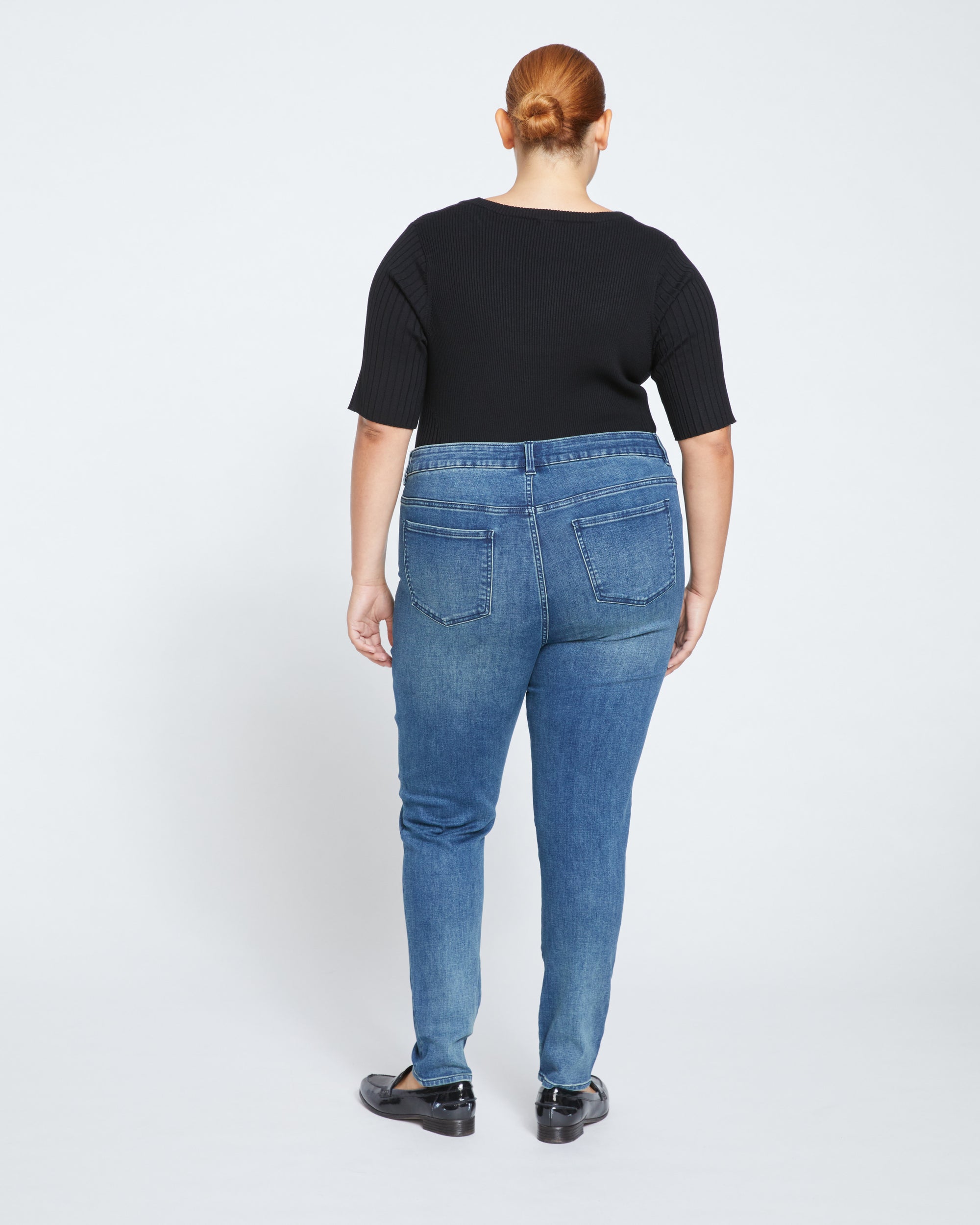 Seine High Rise Skinny Jeans 30 Inch - Distressed Blue