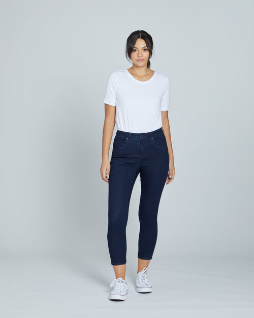 Seine High Rise Skinny Jeans 27 Inch - Dark Indigo | Plus Size & Straight Size Women's Fashion | Universal Standard