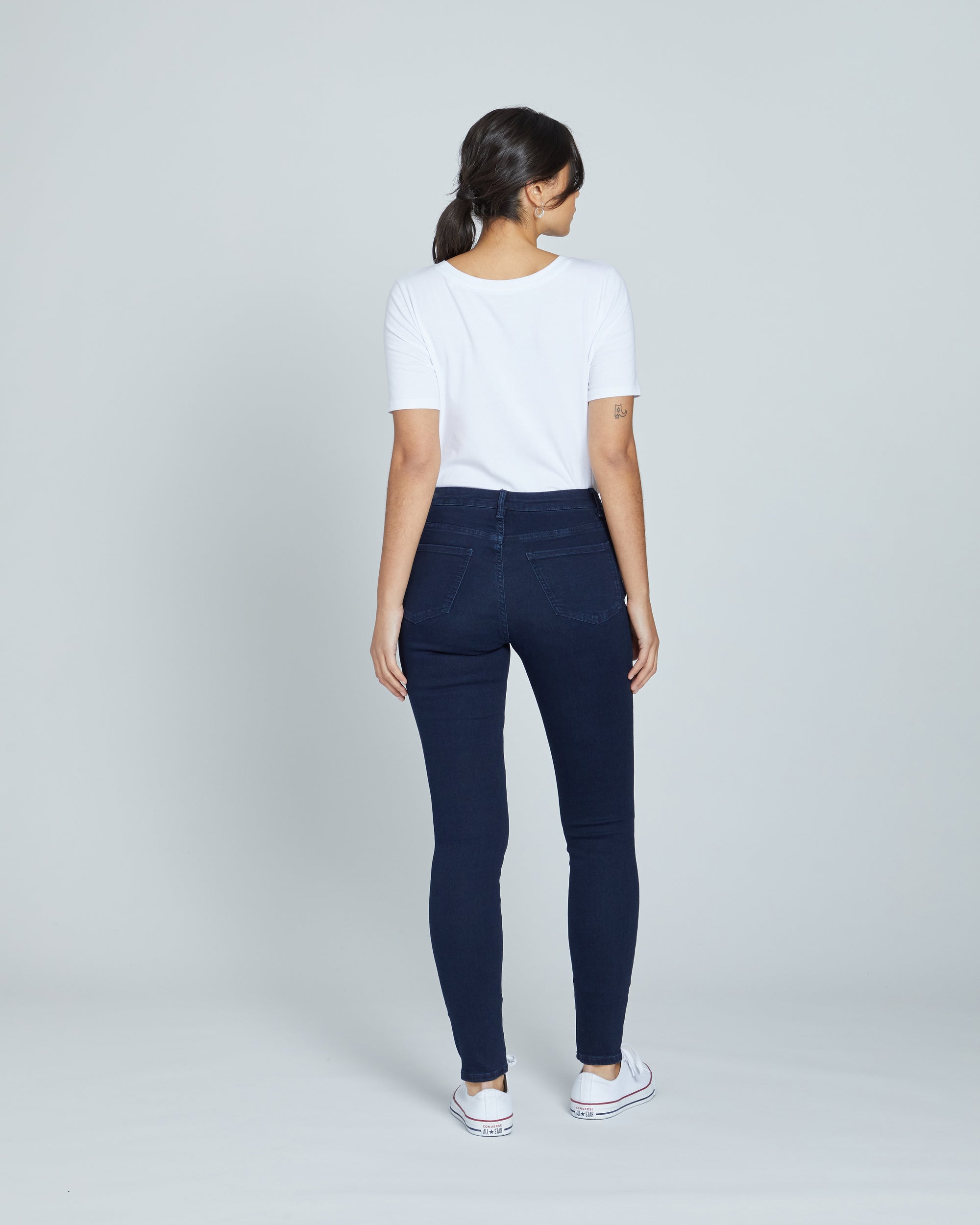 Seine High Rise Skinny Jeans 32 Inch - Dark Indigo