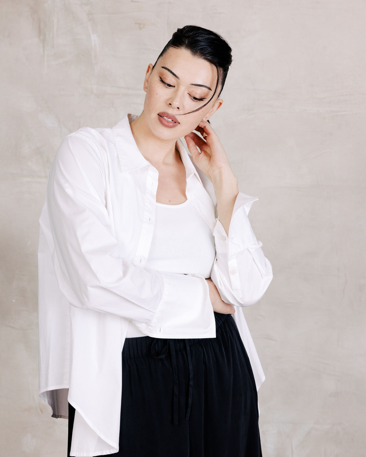 Henning x US Madison Shirt - White | Plus Size & Straight Size Women's Fashion | Universal Standard