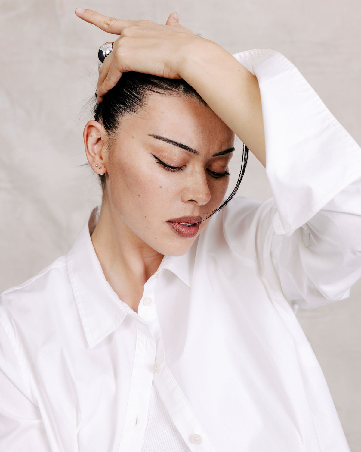 Henning x US Madison Shirt - White | Plus Size & Straight Size Women's Fashion | Universal Standard