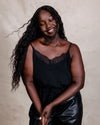 US x Lauren Chan Lace Trim Camisole - Black | Plus Size & Straight Size Women's Fashion | Universal Standard