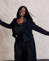 US x Lauren Chan Cropped Tuxedo Jacket - Black | Plus Size & Straight Size Women's Fashion | Universal Standard
