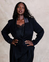 US x Lauren Chan Cropped Tuxedo Jacket - Black | Plus Size & Straight Size Women's Fashion | Universal Standard