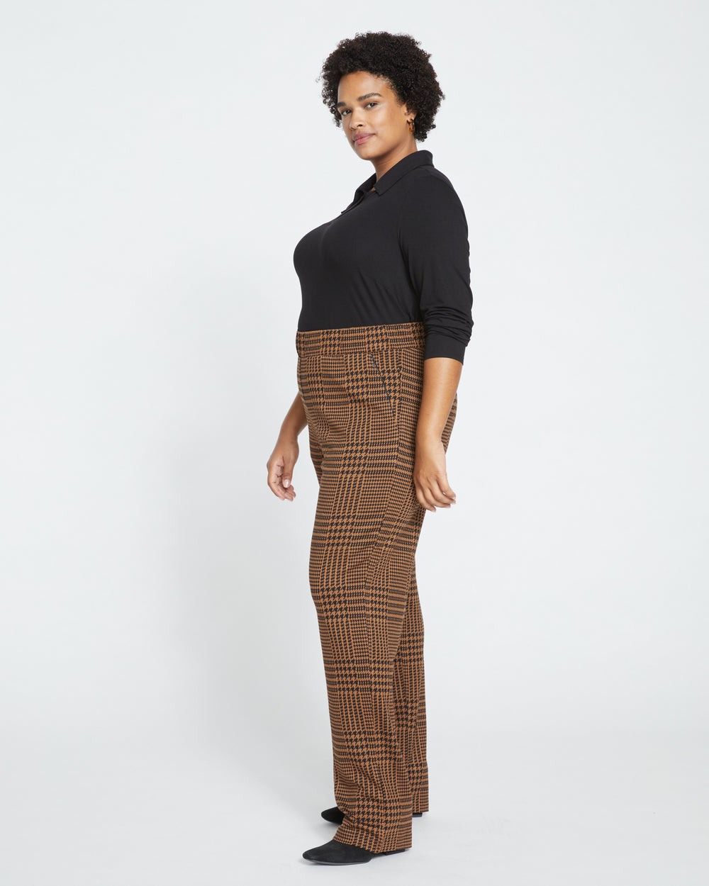 Smart Signature Ponte Pants Long - Autumn Houndstooth Jacquard