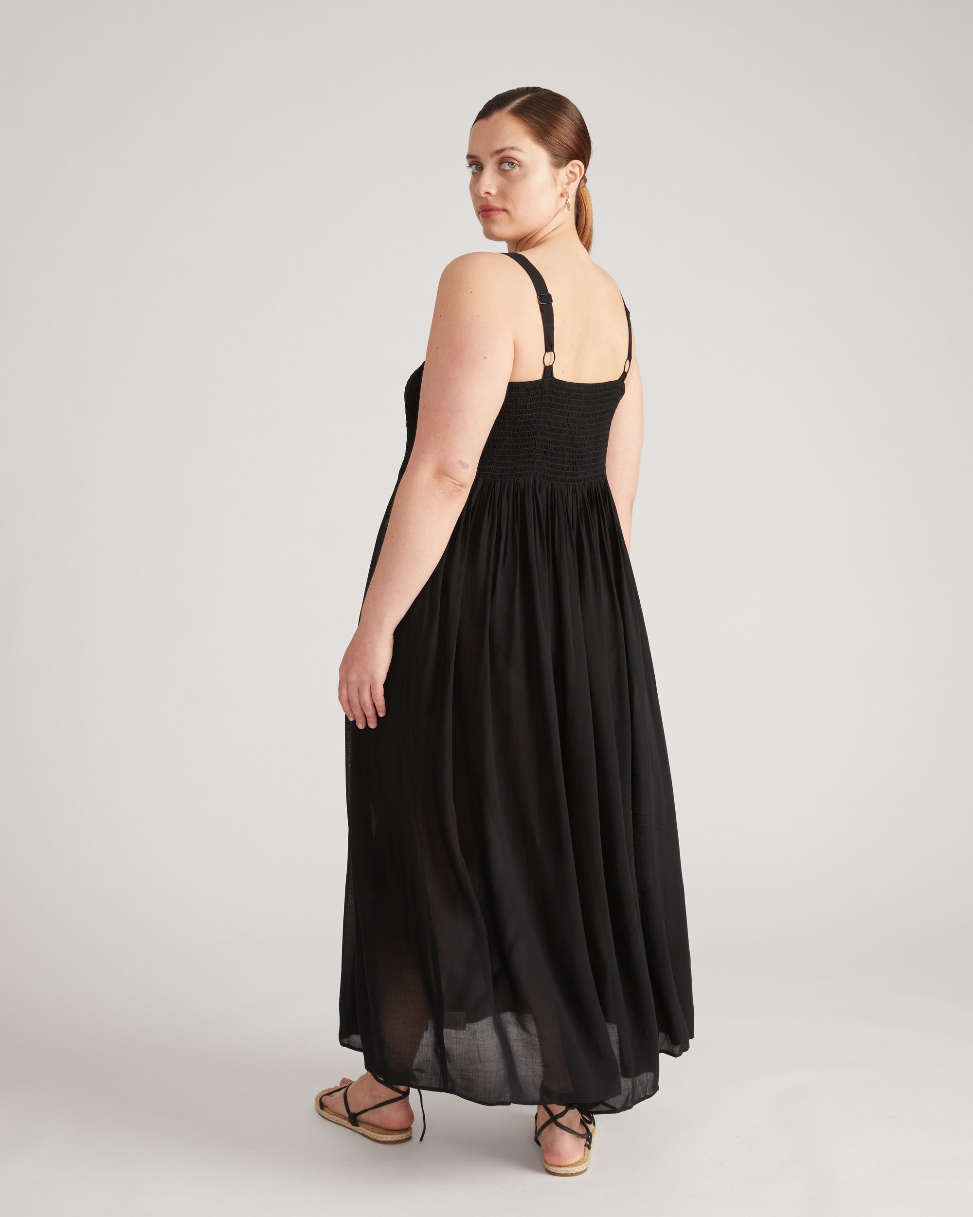 Harmony Voile Dress - Black