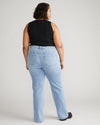 Mimi High Rise Split Hem Jeans 33 Inch - All Blue