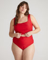 The Square Neck Bikini Top - Baywatch Red