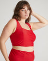 The Square Neck Bikini Top - Baywatch Red